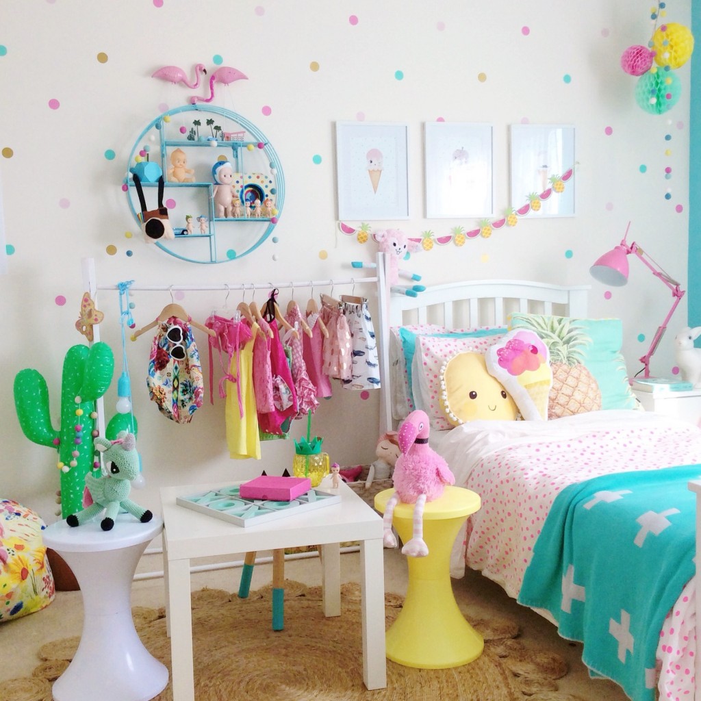 Injecting colour to a child's room for a fun playful space.