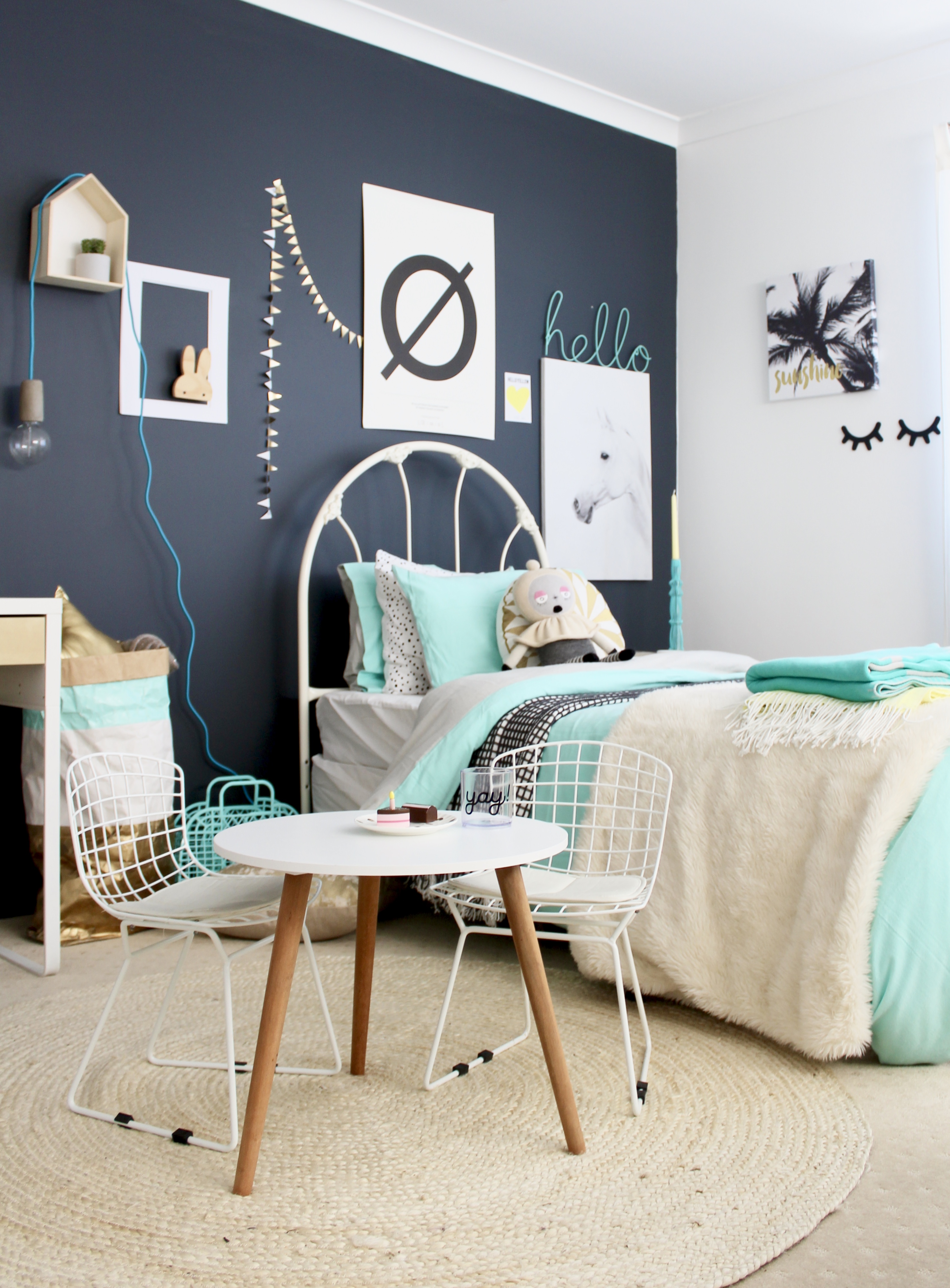 Girls store bedroom grey