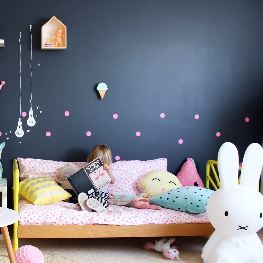 Kids Bedroom Ideas Using French Designer Mimi Lou Wall Decals