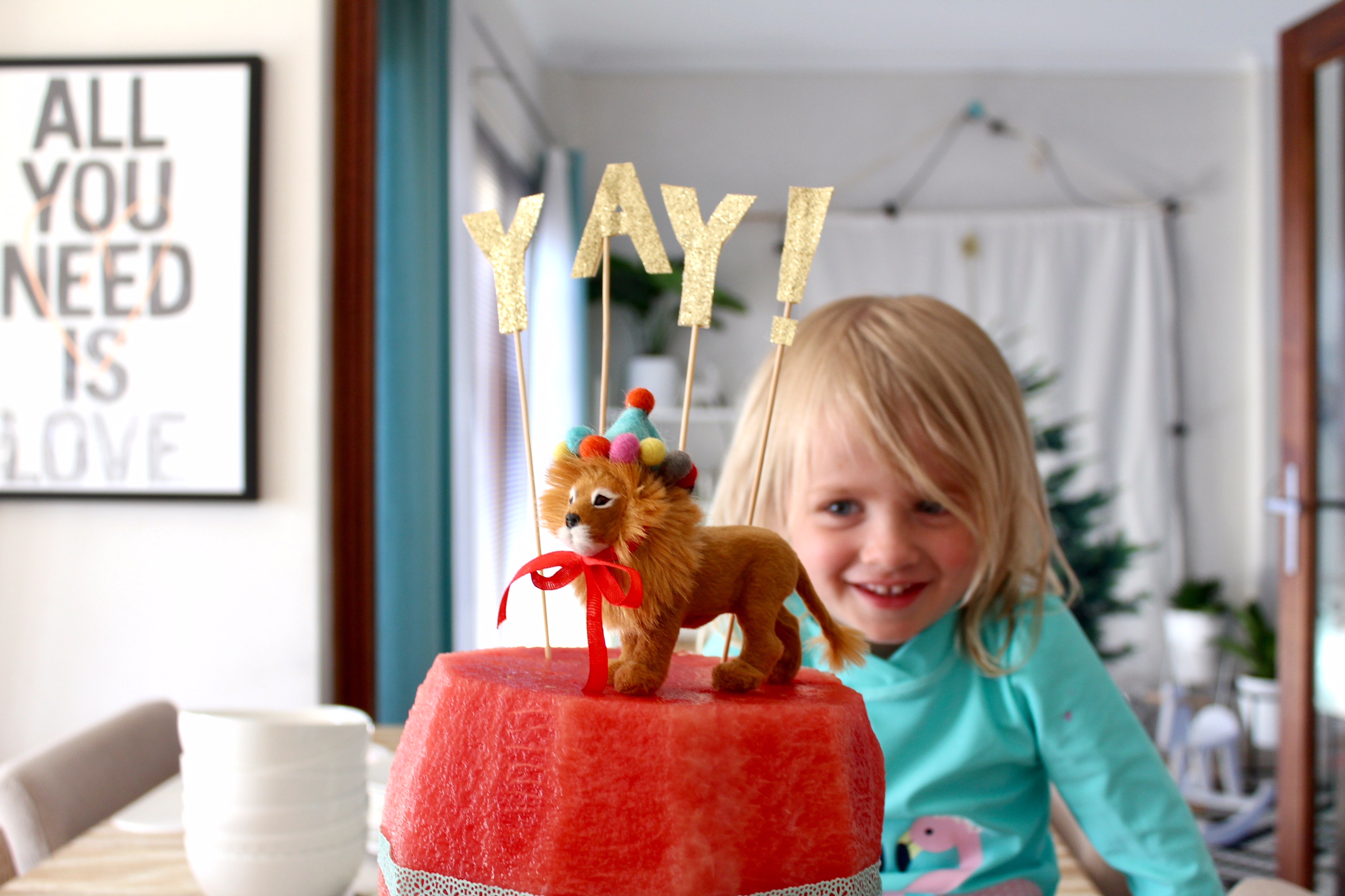 Watermelon birthday cake | kids party ideas