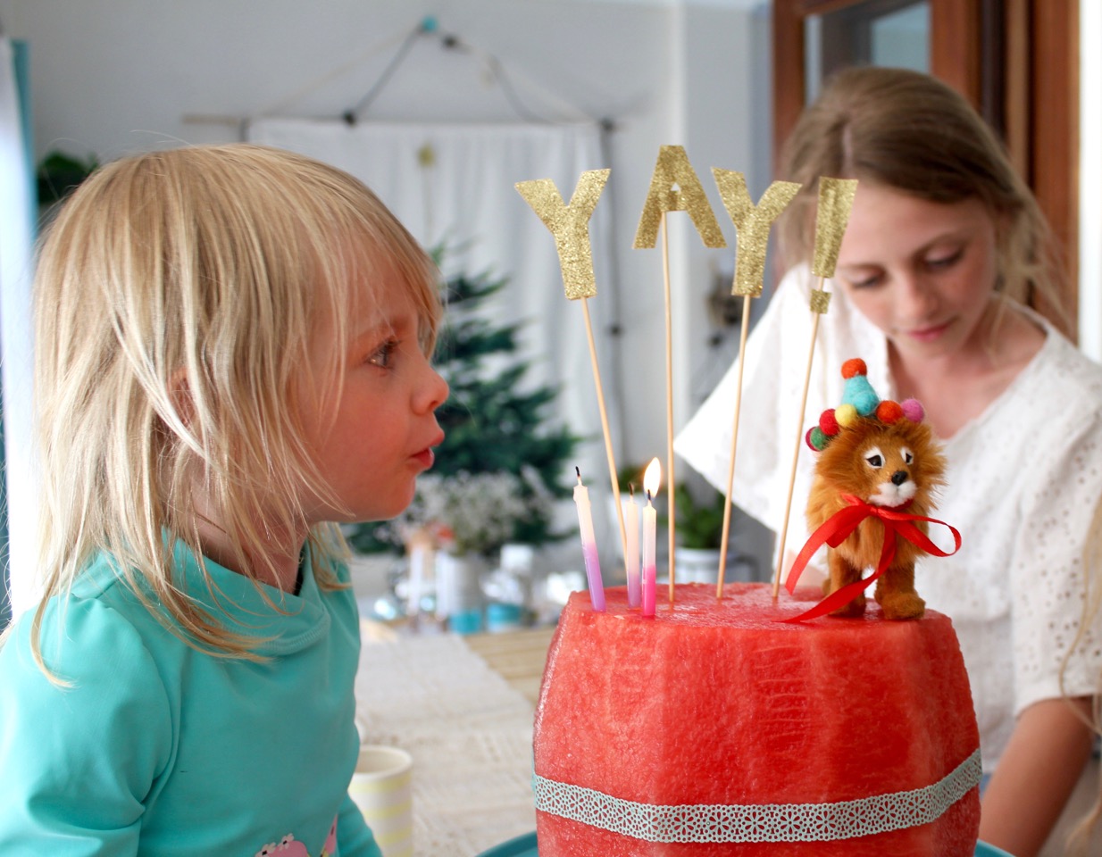 watermelon birthday cake | kids party ideas