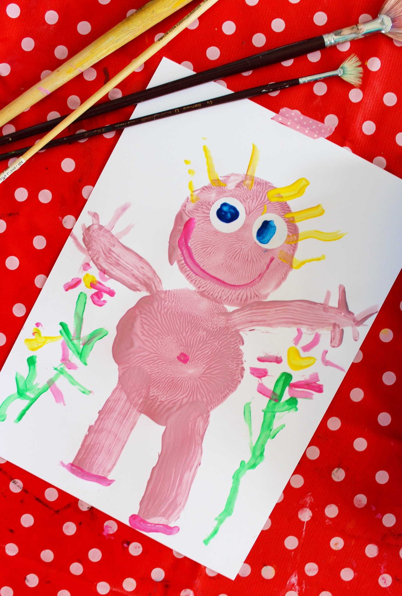 Balloon Painting Craft Idea For Toddlers