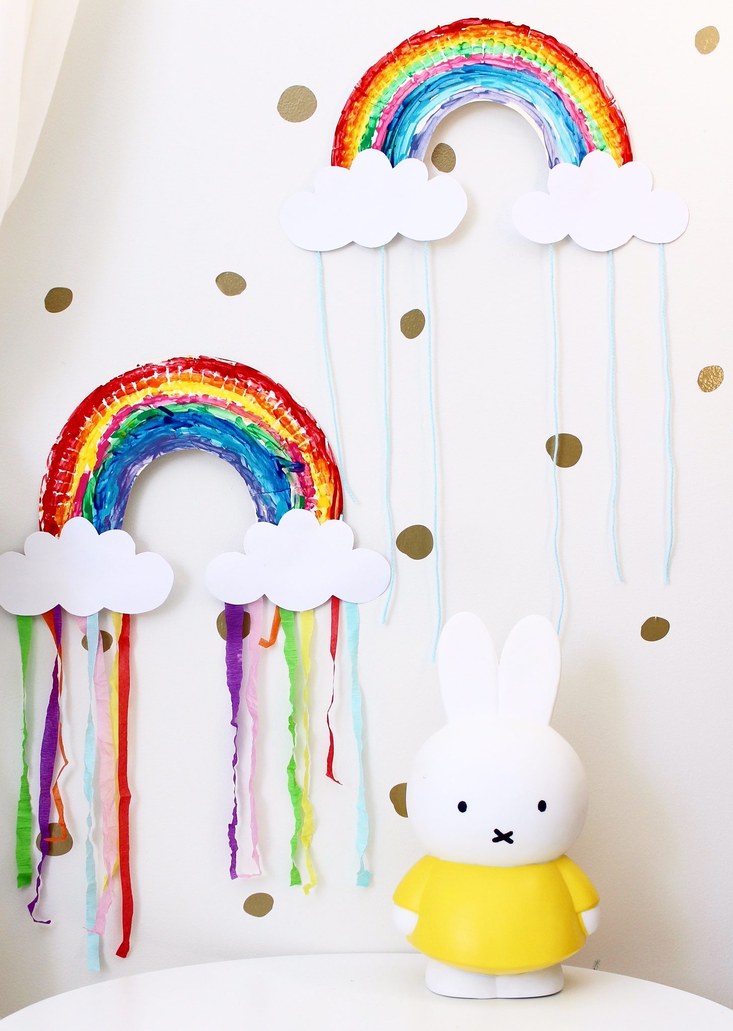 DIY Rainbow Streamer Craft