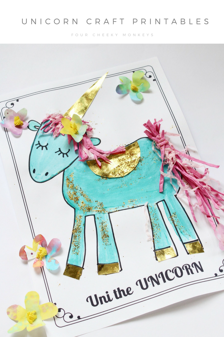 Free Printable Unicorn Craft for Kids #unicorncrafts