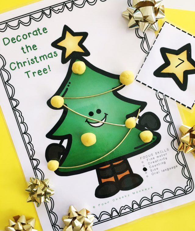 Christmas tree activity for kids | counting | fun ideas for toddlers and kindy