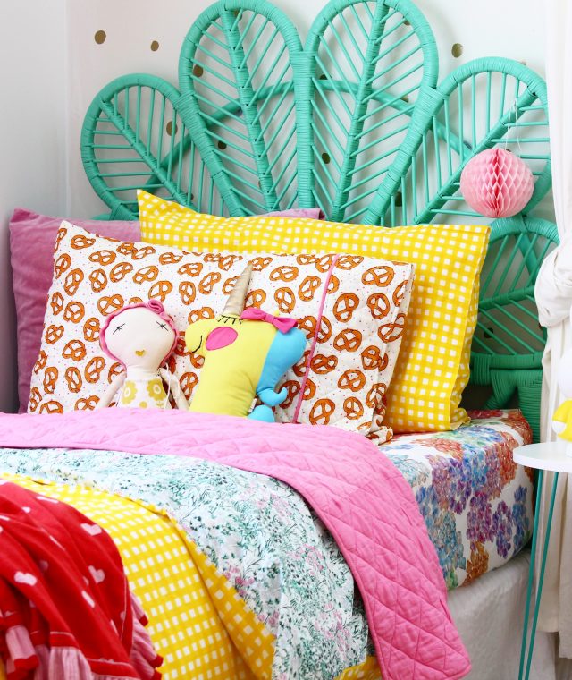 kids bedroom ideas | rainbow room decor for girls, more on the blog